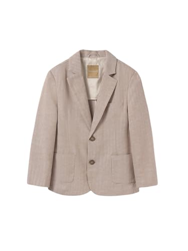 Veste de costume garçon camel souple et légère qui ne pique pas
