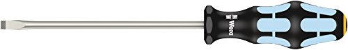 Wera 05032005001 Kraftform Stainless 3334 Stainless Steel Slotted Screwdriver, Lasertip, 6.5mm Head, 6" Blade Length, Black by Wera - Used condition - US$10.93