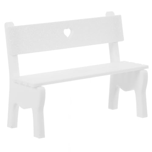 BESPORTBLE Mini-Puppenhaus-Gartenbank Miniatur-Puppenbank Couch...