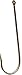 Gamakatsu 09108 Snelled Aberdeen Hook, Size 4, Set of 10, Bronze