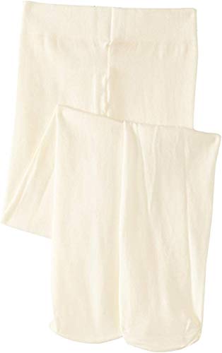 Butterfly Girls Microfiber Colored Tights Soft Comfortable Hosiery Great fit (8-10, Ivory (Off White))