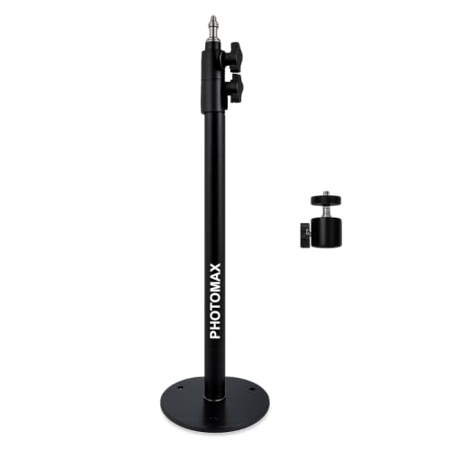 Image of PHOTOMAX Big Wall Mount Boom Arm Tripod 120cm Wall Ceiling Mount Boom Arm Tripod Desk Mount Table Stand Adjustable Height for Photo Studio Video Ring Light Strobe Flash Mobile Lighting Softbox (CM04)