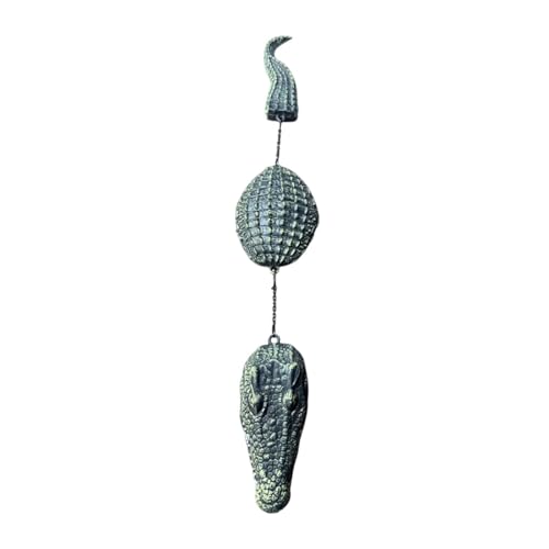 Sculpture de crocodile réaliste et résistante aux intempéries pour extérieur