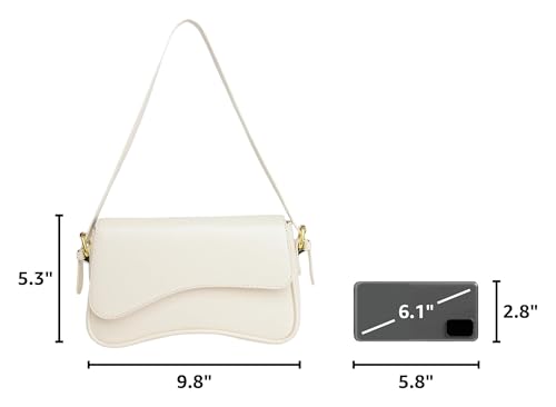 Image of PU Leather Tote Bag for Women with 2 Removable Straps and Zipper Closure