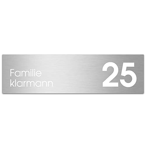 MOCAVI Stick 515 Briefkastenschild Edelstahl V4A selbstklebend, passend für Box 715