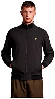 Lyle & Scott Męska Kurtka Softshell z Lejek Neck I Zip, Czarny kruk, S