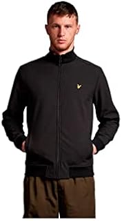 Lyle & Scott Męska Kurtka Softshell z Lejek Neck I Zip, Czarny kruk, S