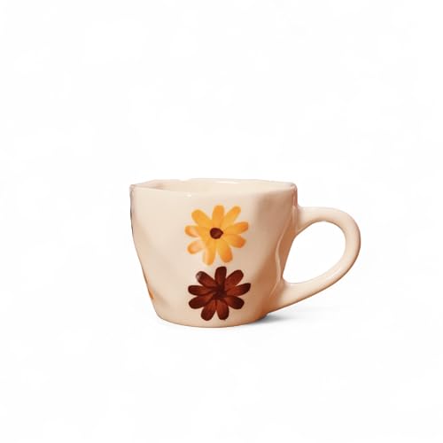 Image of Ceramic Coffee Cup with Saucer Set of 1, 250ML Microwave and Dishwasher Safe Large Tea Cups | Large Cup for Coffee | Ideal Use for Every Occasion, Gifting