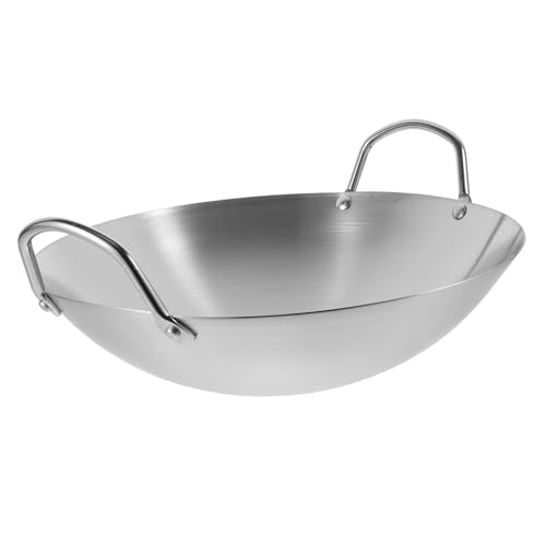 Wok de acero inoxidable con mango desmontable miniatura 1