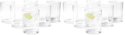 Amazon Basics Verres à Eau, Lot de 12 Pièces, 32,5cl, Compatible Lave-Vaisselle