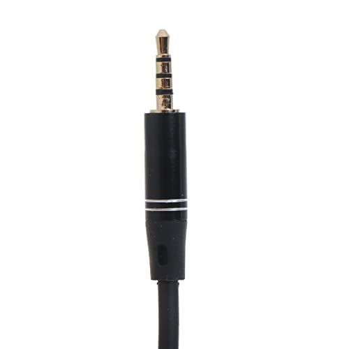 Cable auxiliar Jack 3.5mm a 2.5mm TRRS 1.2m negro miniatura 3