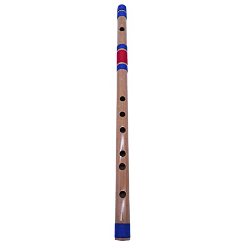 Image of Professional 6 Holes Polished Bamboo Flute - (Indian Flute) With Carry Bag (Scale-C#)