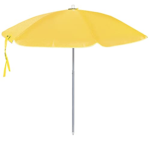 Guarda-Sol 70 x 08 PVC / Alumínio - Amarelo - 1,40m