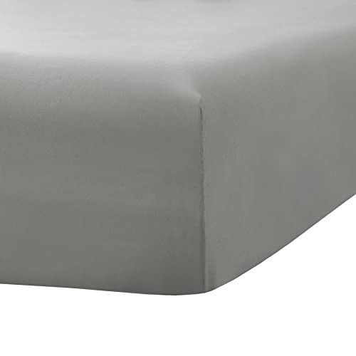 Image of Ghooss Twin XL Size Fitted Sheet,Hotel Quality Bedding Fitted Sheet Deep Pocket up to 14 Inch,Wrinkle and Fade Resistant,1 Piece,Gray