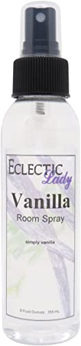 Vanilla Room Spray, 8 Ounces, No Artificial Colors, Parabens, or Preservatives - Fragrant Aromatic Room Mist For Home, Room, Office