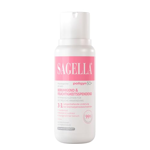 SAGELLA poligyn - Comfort 50 Plus: Intimwaschlotion mit Kamillenextrakt und Bisabolol Intimpflege ab der Menopause 250 ml