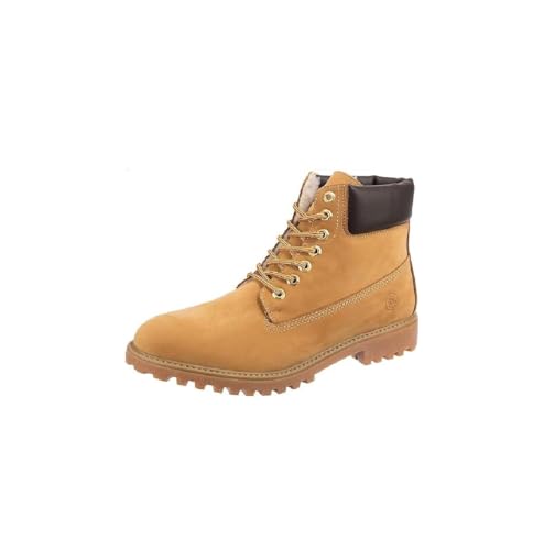 Bottes lumberjack homme contre le froid hivernal en cuir doublure chaude