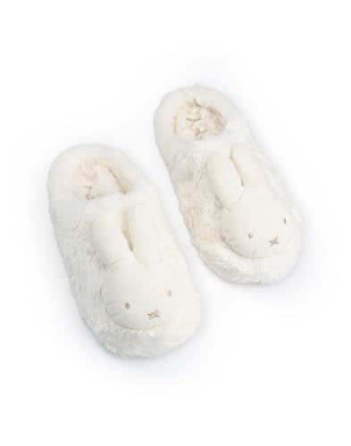 Vanilla Underground Miffy Weiße 3D-Hausschuhe mit Cartoon-Motiv | Flauschige Haus schuhe für Damen | Bequeme mit Cartoon-Design | Miffy-Merchandise