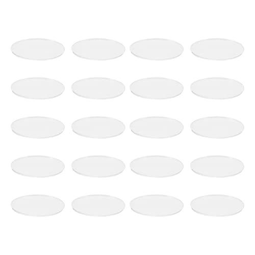 SHINEOFI Paralume in Vetro Trasparente a Cupola per Faretto Mr16gu10, Set da 20 Pezzi, Lente Decorativa Resistente al Calore per Illuminazione Esterna e Interna