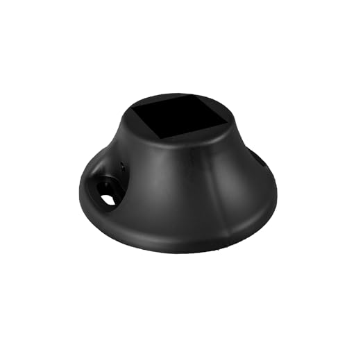 Socle pour Arrêt de Portail Battant ou Portail Coulissant - Embase de Fixation à Visser - Composite 40 x 40 mm - Noir - Fabrication Française Torble Portac