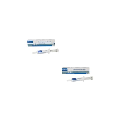 Virbac Enterogelan akut 24 | Doppelpack | 2 x 24 ml | Diät-Ergänzungsfuttermittel für Hunde & Katzen | Mit Präbiotikum Inulin