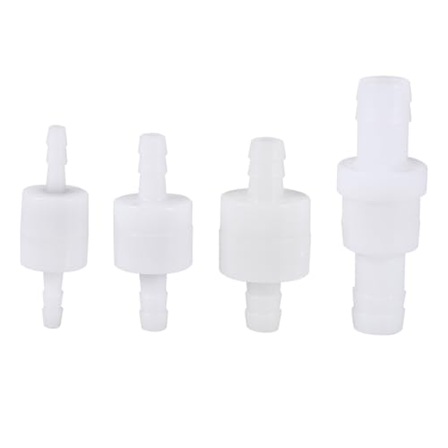 Cocoarm Clapet Anti-retour en Ligne, 4 Mm, 6 Mm, 8 Mm, 12 Mm, Clapet Anti-retour à 1 Voie en Plastique, Clapet Anti-retour Unidirectionnel pour Eau, Gaz, Air, Pompes à Carburant,