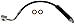 Dorman H622590 Rear Driver Side Brake Hydraulic Hose Compatible with Select Dodge Models