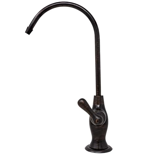 Metpure Non-airgap NSF Certified RO Faucet Reverse Osmosis Drinking Water Filtration System Water Dispenser Spout (Venetian Bronze). Vase Style with Faucet Wrench.