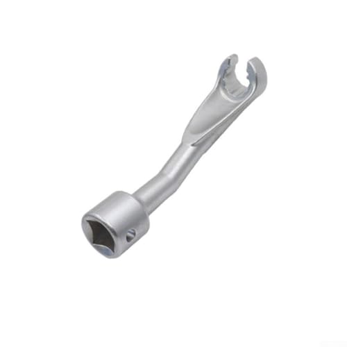 Open End Wrench Set for 1/2 Inch Drive Fuel Injector Line - 14mm 17mm 19mm Bi-Hex Socket Tool Compatible with Engine Injection and Fuel Injectors, Chromium- Steel(14mm)