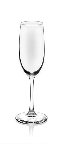 Image of WQR - Champagne Glasses or Red Wine Crystal Cut Wine Glass - 190 ML,Set of (12)