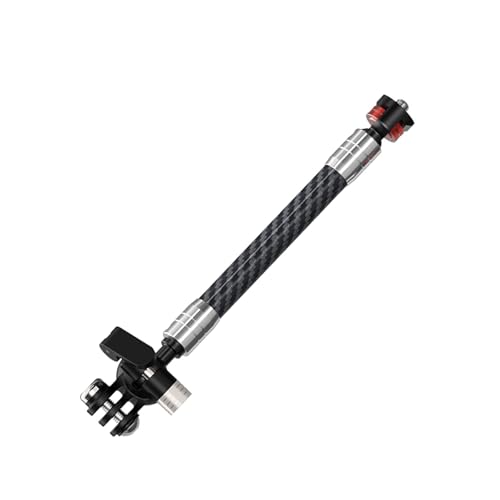 Perche de caméra d'action réglable Quick Twin Head portable pour stabiliser vos vidéos sport