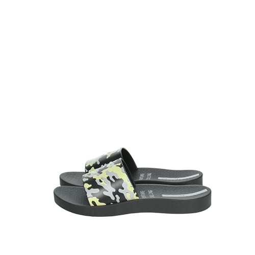 Chaussons basses bébé noir Ipanema anti-glisse pour premiers pas sécurisés