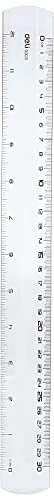 Deli Ruler, Clear, 30 cm Size