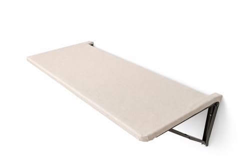 Image of NEO Premium Wall Mounted Foldable Ironing Board | 48 x 20.5 Inch Large Space Saving Ironing Table | Heavy Duty Wall Mount with Washable Off-White Cover