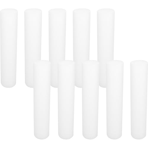 DECORNIJIA 10 Pezzi Aste per Fiori in Schiuma Bianca 30 CM Bastoncini per Bouquet Supporto per Colonne in Schiuma per Decorazioni Floreali Fai da Te e Allestimenti Eventi