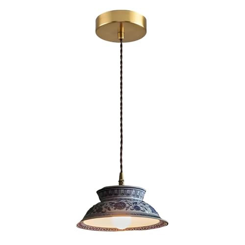 Porcelaine bleue et blanche suspension en céramique haut de gamme de 25 cm