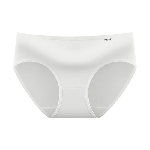 Ropa Interior para niñas Calzoncillos de algodón Calzoncillos sólidos para niñas de Talle bajo Calças Largas Femininas Faja Reductora Vientre (White, L)