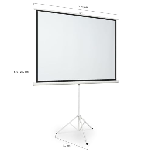 Ecran de projection 84 pouces avec trépied télescopique stable et compact - 4