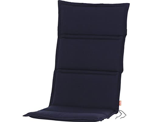 BURI Gartenstuhlauflagen Hochlehner Polsterauflagen - Sitzauflage Centauri von Siena Garden mit Stehsaum - Stuhlauflagen UV-Beständig, einfarbig - Hochlehner Auflagen blau BURI Gartenstuhlauflagen Hochlehner Polsterauflagen - Sitzauflage Centauri von Siena Garden mit Stehsaum - Stuhlauflagen UV-Beständig, einfarbig - Hochlehner Auflagen blau
