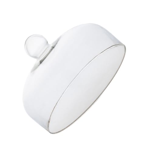 COLLBATH 1 Cubierta De Vidrio Para Pastel Contenedor Con Tapa Para Exhibición De Postres Para Servir Postres Platos De Comida Para Microondas Transparente