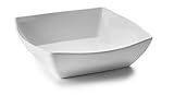 LACOR - 63573 - Fuente De Melamina Rectangular Classic 33x33x9 cm - Blanco