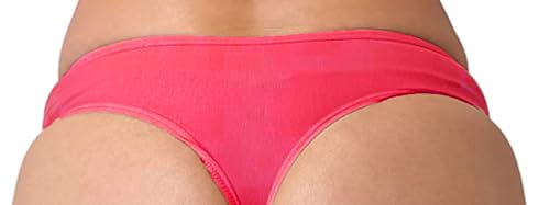 Image of pavvoin Women's Plain Cotton Blend Thong mid Rise Panty