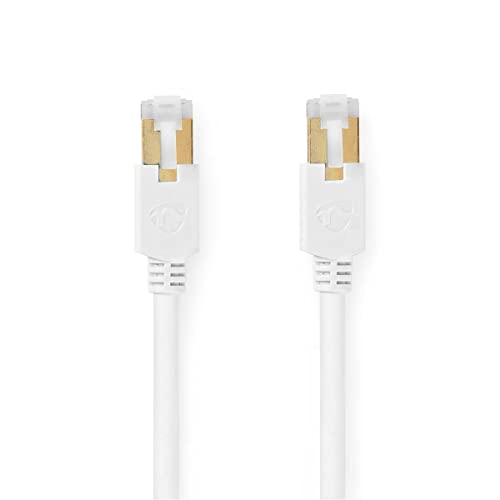Nedis Cat6 S/FTP Network Cable, Full Copper Conductor, Gold Plated RJ45 Connectors, LSZH Jacket - 3.0m, White