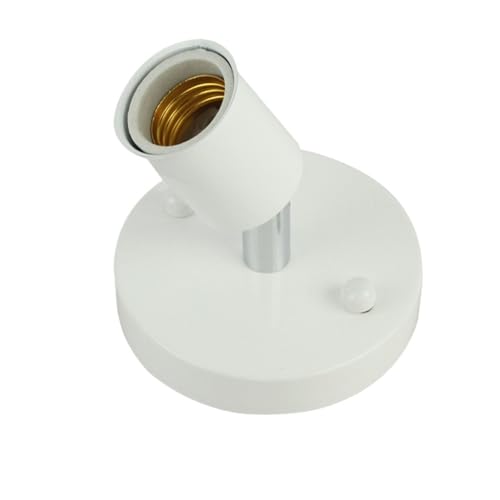 LIHWQ 1 douille de lampe blanche argentée bronze(Black)