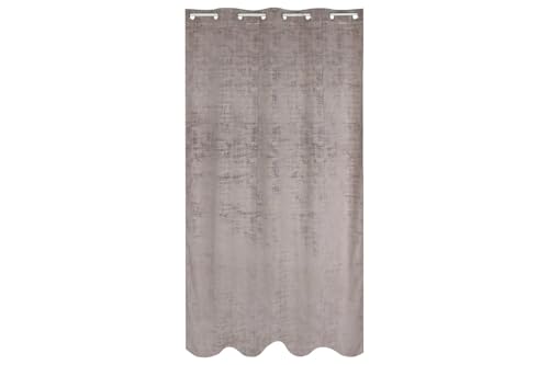 Rideau rose pâle 140x280 en polyester à 8 œillets - 6