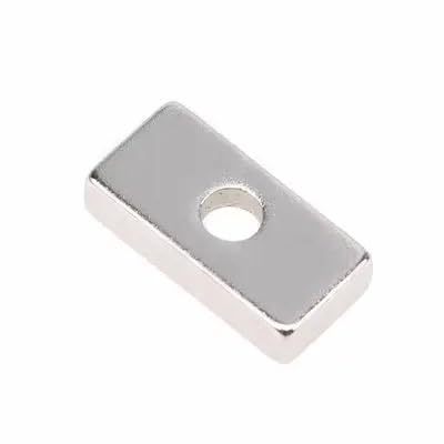 10 Pcs Super Block Cuboid Neodymium Countersunk Hole Rare Earth Magnet(50x10x5-4.2mm 2hole)