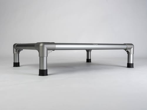 TrendPet HighBed hochwertiges erhöhtes Hundebett, Premium Hochbett, Hundeliege aus eloxiertem Aluminium (75x55cm)