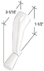 CRL White Crank Handle; 3/8" Spline Size for Andersen Windows