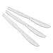 Dixie Kh017 Heavyweight Polystyrene Cutlery, Knives, Clear, 1000/Carton (Dxekh017)