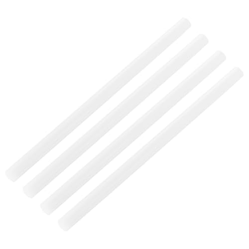 Image of MECCANIXITY ABS Plastic Rod Round Solid Bar 10 mm x 200mm White for DIY Model Material, Architectural Model Making, DIY Sand Table, Pack of 4